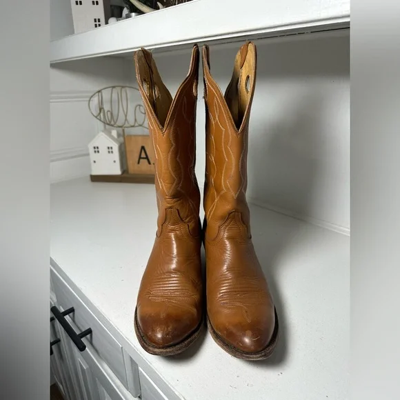 Idyllwind Western Cowboy Boots Tan Leather Embroidered Cowgirl Women’s 9.5B - Picture 2 of 10